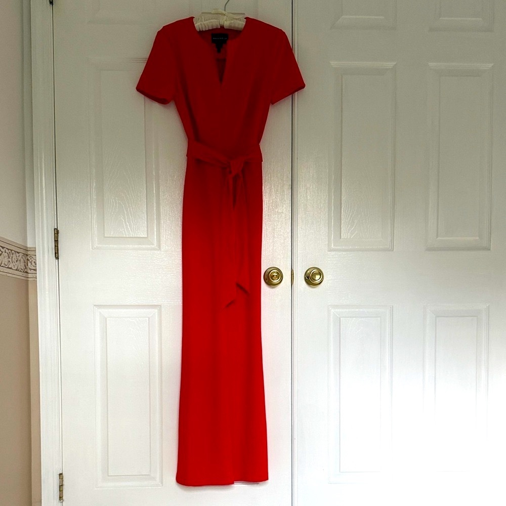 Donna Morgan Red Jumpsuit